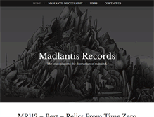 Tablet Screenshot of madlantisrecords.com